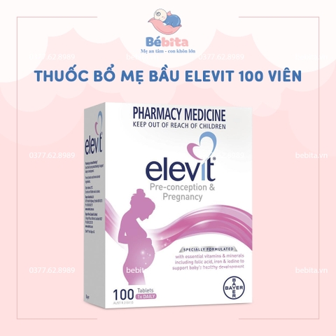 THUỐC BỔ MẸ BẦU ELEVIT 100 VIÊN