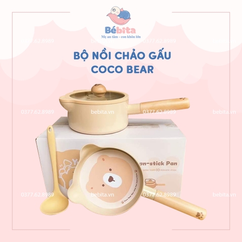 BỘ NỒI CHẢO GẤU COCO BEAR