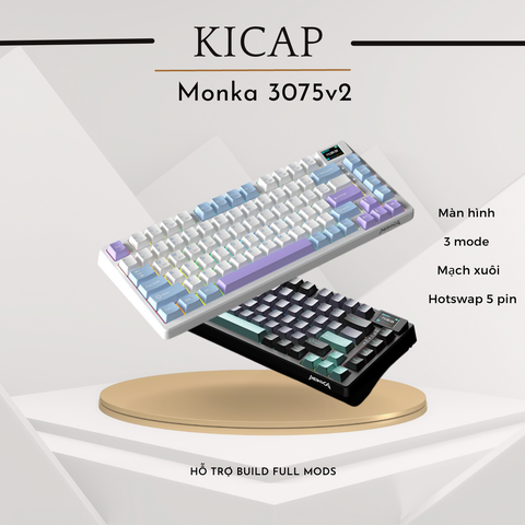 Bàn phím cơ Monka 3075 Pro V2 RGB
