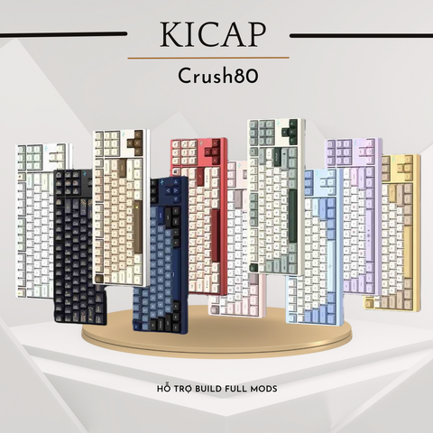 CRUSH80 Reboot - Bàn phím cơ TKL khung nhôm CNC cao cấp