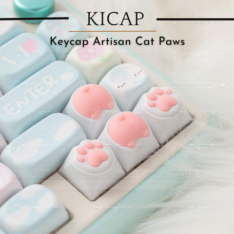 Keycap Artisan Cat Paws & Corgi