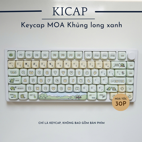 Keycap MOA Khủng long xanh