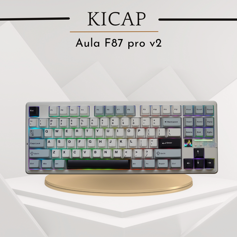 Bàn phím Aula F87 Pro v2 | 3 mode | RGB | màn LCD trang trí độc lạ
