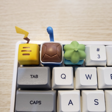 Combo 3 keycap Pokemon Resin