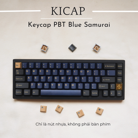 Bộ keycap Blue Samurai PBT doubleshot