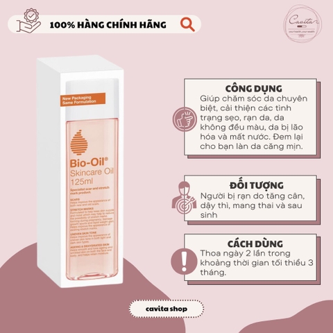 [BIO-OIL] Tinh dầu trị rạn da, mờ sẹo Bio Oil
