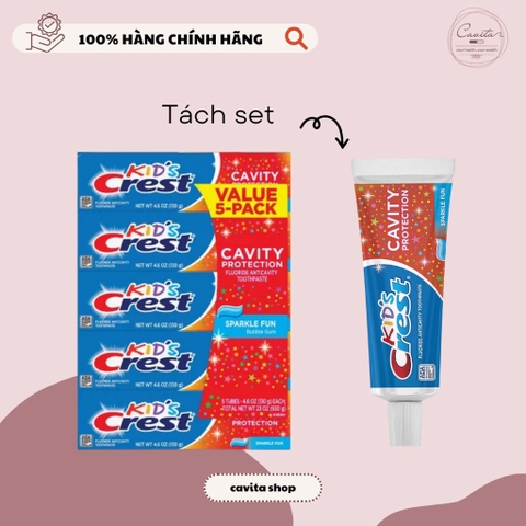 [CREST] Kem đánh răng cho trẻ Kid's Crest Cavity Protection