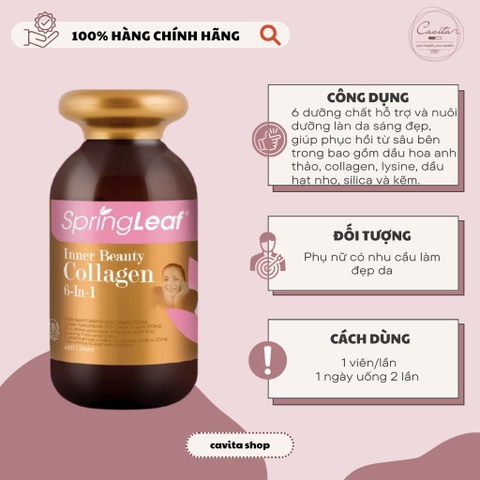 [SPRINGLEAF] Viên uống bổ sung Collagen 6 trong 1