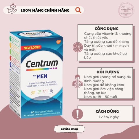 [CENTRUM] Vitamin tổng hợp