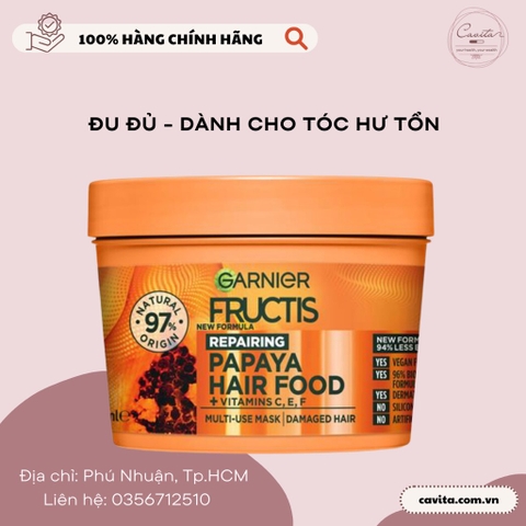 [GARNIER] Kem ủ tóc Garnier Frutics Hair Food 390ml