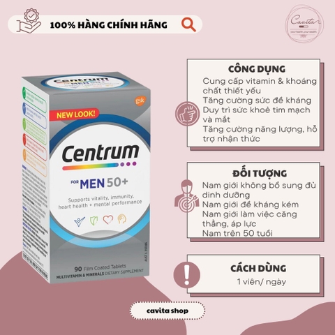 [CENTRUM] Vitamin tổng hợp