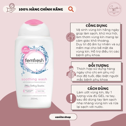 [FEMFRESH] Dung dịch vệ sinh phụ nữ
