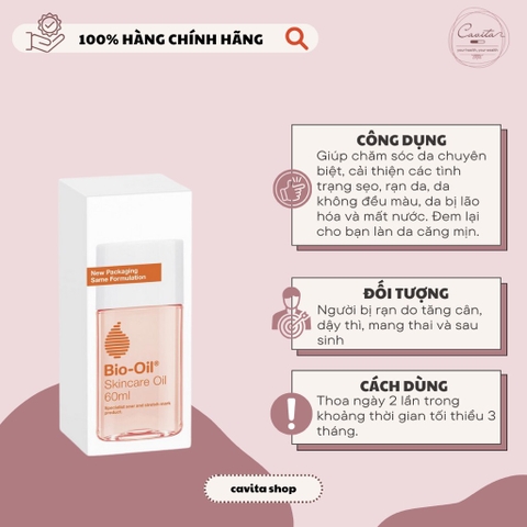 [BIO-OIL] Tinh dầu trị rạn da, mờ sẹo Bio Oil