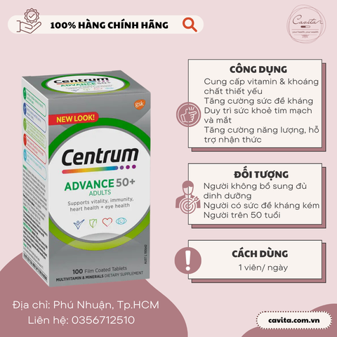 [CENTRUM] Vitamin tổng hợp