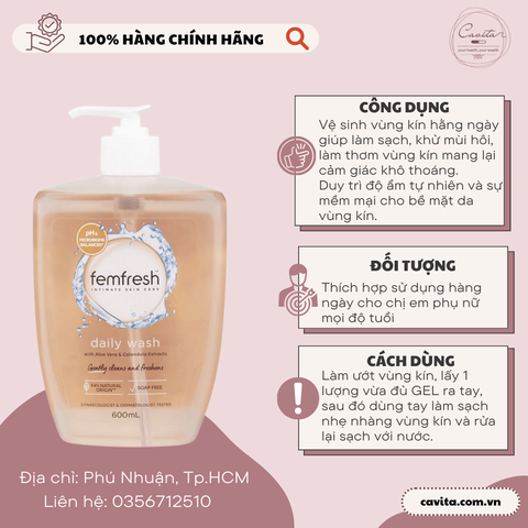 [FEMFRESH] Dung dịch vệ sinh phụ nữ