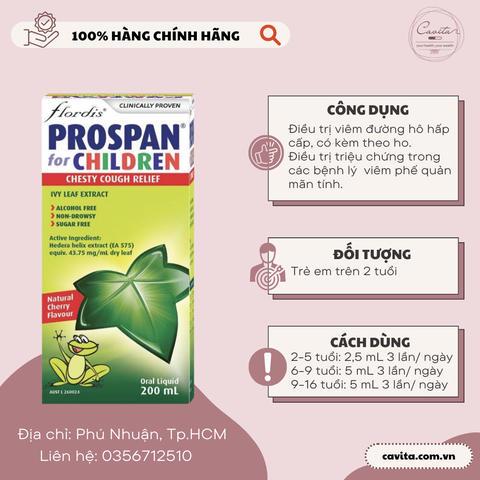 [PROSPAN] Siro ho Prospan Chesty Cough Children's (Ivy Leaf) 200ml