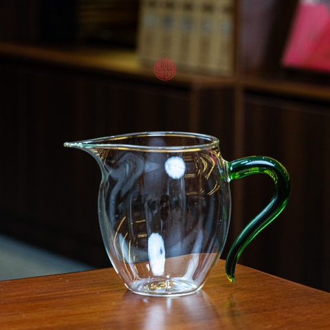 TỐNG THỦY TINH TRÒN QUAI XANH 360ML