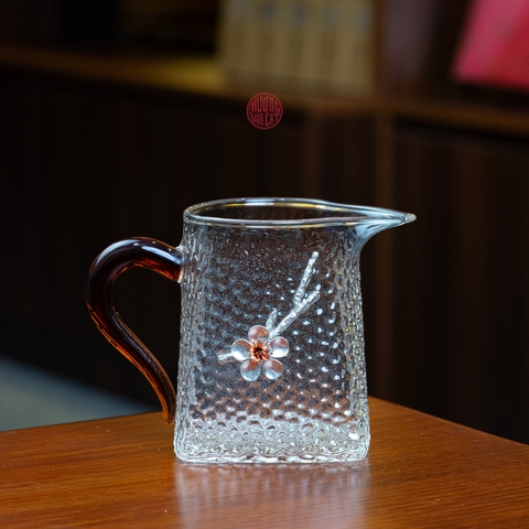 TỐNG THỦY TINH MỜ VUÔNG NỔI HOA 360ML