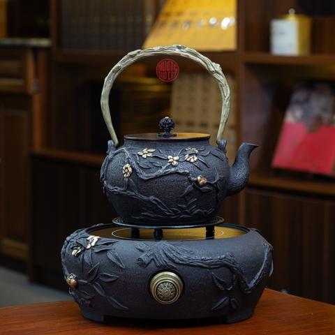 BỘ ẤM GANG NẤU NƯỚC ĐÚC NỔI XUÂN MAI