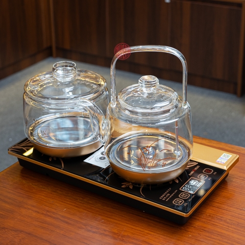 BỘ BẾP ĐIỆN NẤU NƯỚC THỦY TINH H19A