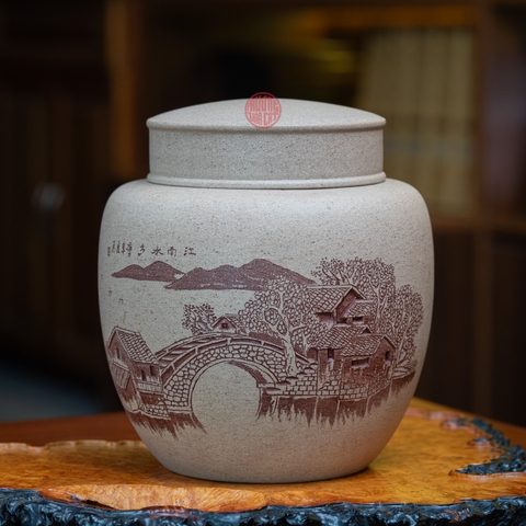 HŨ TRÀ TỬ SA ĐOẠN NÊ CAO CẤP ( 350 GRAM TRÀ )