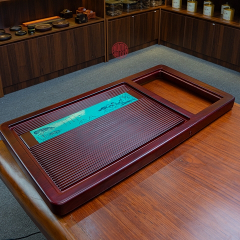 KHAY TRÀ GỖ CAO CẤP (88x45 CM)