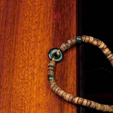 Vòng tay Trầm Hương cho nữ 5 li cận chìm mix ngọc