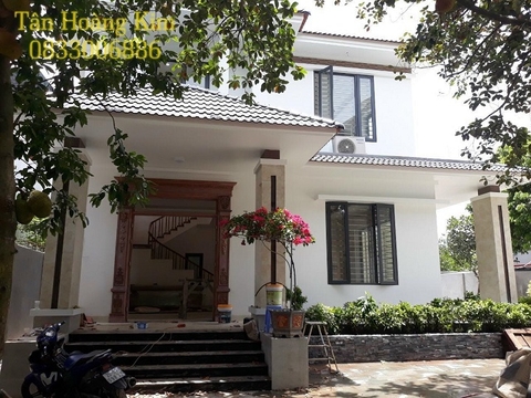 Công trình biệt thự sử dụng ngói sóng màu S06 Viglacera