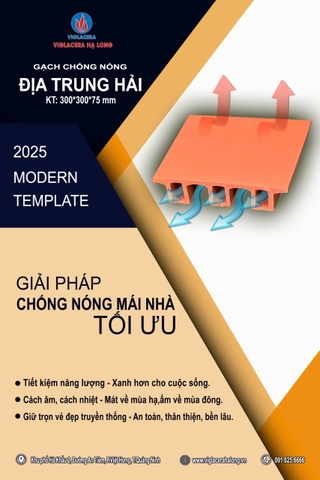 Thi công gạch chống nóng chữ U, gạch chống nóng Viglacera 300x300, lát mái nhà bằng gạch chống nóng