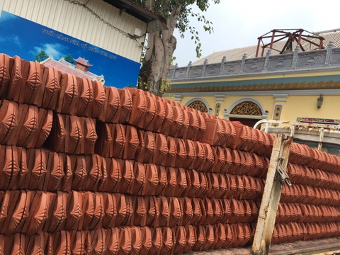 Cung cấp gạch ngói cho Dự án Chùa Kim Quy, Đông Anh, Hà Nội