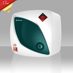 Bình nước nóng lạnh Sơn Hà mặt nạ xanh vuông 30L S30VS