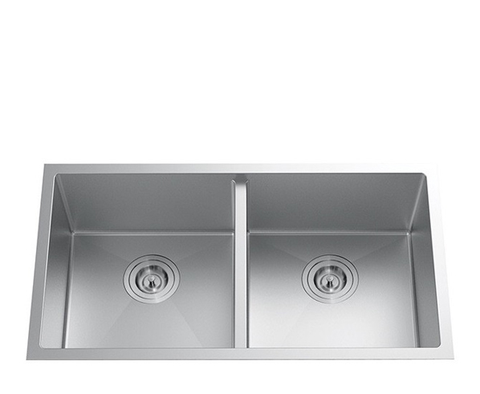 Chậu rửa bát đúc 2 hố cân Bancoot 1601R 75x42x23