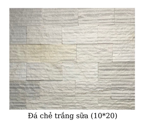 Đá chẻ trắng sữa 10x20