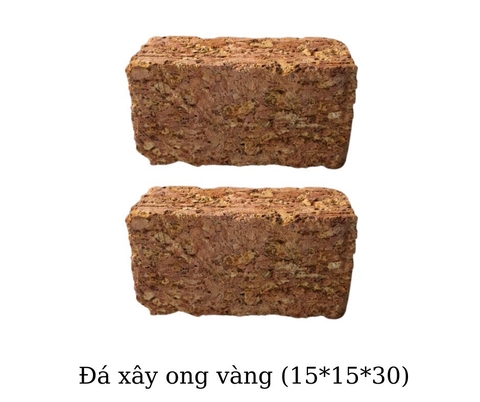 Đá xây ong vàng 15x15x30
