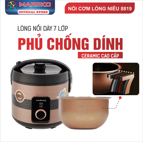 Nồi Cơm Điện Nắp Gài Mariiko Mr- 8819