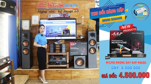 Đổi micro bất kỳ lấy micro không dây AAP K8600, tiết kiệm tới 2 triệu đồng