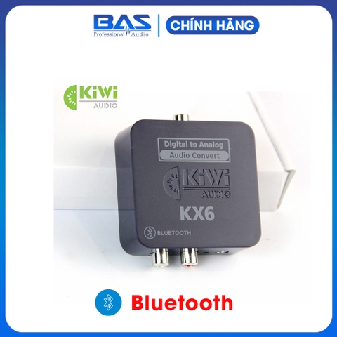 Bộ chuyển đổi âm thanh hỗ trợ bluetooth kiwi KX6, bộ giải mã tín hiệu âm thanh từ tivi xuống dàn karaoke, chính hãng