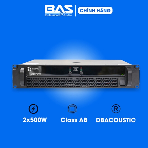 Cục đẩy công suất dBacoustic KP550 Premium, 2x550W, Class AB