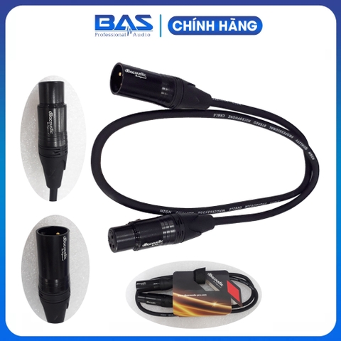 Dây canon dbacoutic, dây canon đực cái dài 0.8m, dây audio cao cấp dành cho dàn âm thanh