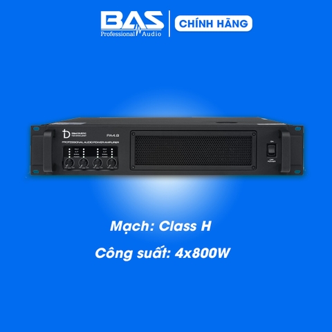 Công suất Dbacoustic PA4.8 Premium, 4x800W, Class H