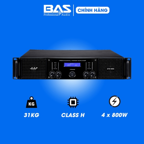 Công suất AAP Audio STD 8004, cục đẩy 4 kênh 800W/CH
