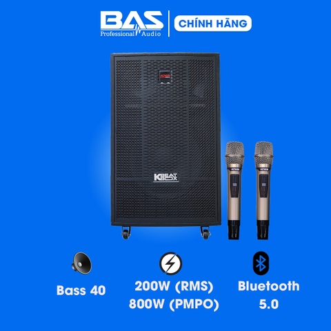 Loa di động Acnos KB41NEO, Bass 40, RMS 200W