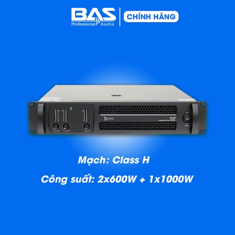 Công suất 3 kênh dBacoustic EA3106 Premium, 2x600W+1x1000W, Class H