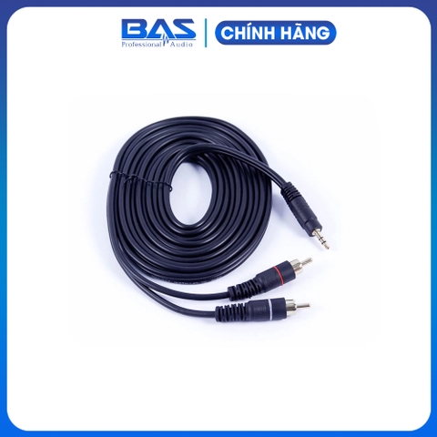 Dây 3.5 ra 2AV cao cấp mạ vàng chính hãng Kiwi, 1.5m, 3m