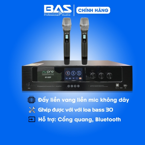 Đẩy liền vang số liền mic không dây AVPRO AR-500P