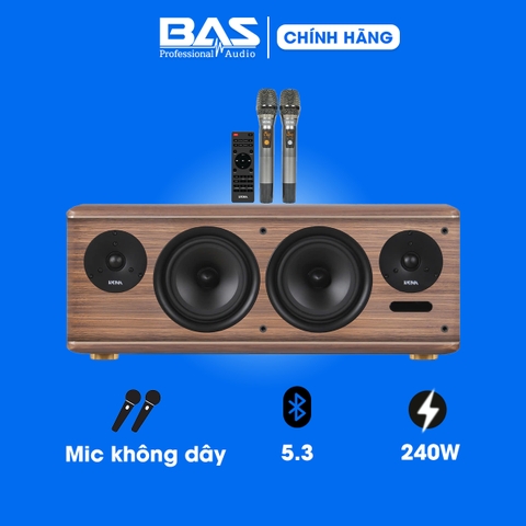 Dàn loa Kadma BS63 (công suất 240W, 2 mic, Điều khiển, Bluetooth, Optical, HDMI ARC)