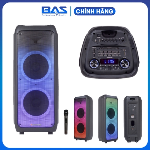 Party Box BA 1202PB, loa karaoke di động công suất 300W
