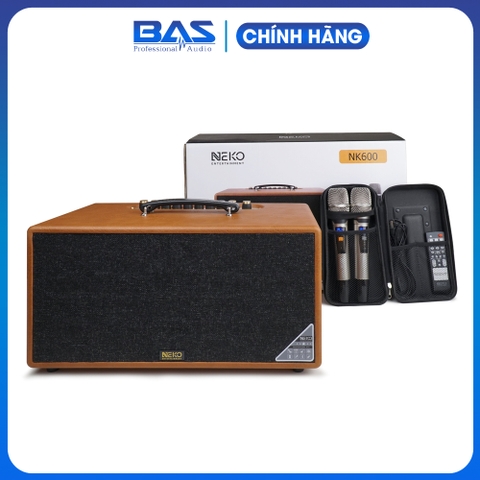 Loa di động NEKO NK600, loa karaoke xách tay tích hợp hiệu ứng kép Reverb Echo