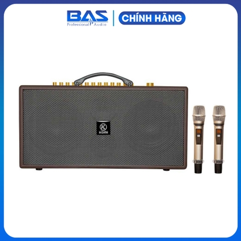 Loa di động KOMI KM 558, loa xách tay karaoke công suất 150w