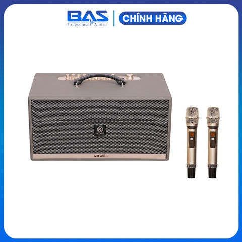 Loa di động KOMI KM568, loa xách tay karaoke công suất 150W/600W